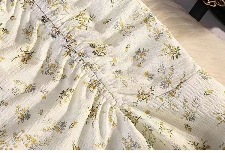 2024 Little yellow flower dress